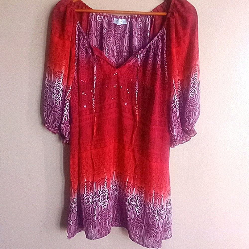 Blouse/swimsuit cover up